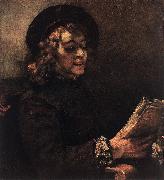 REMBRANDT Harmenszoon van Rijn Titus Reading du oil painting artist